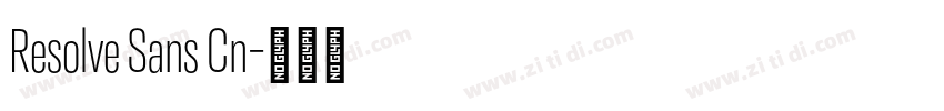 Resolve Sans Cn字体转换 Resolve Sans Cn字体转换